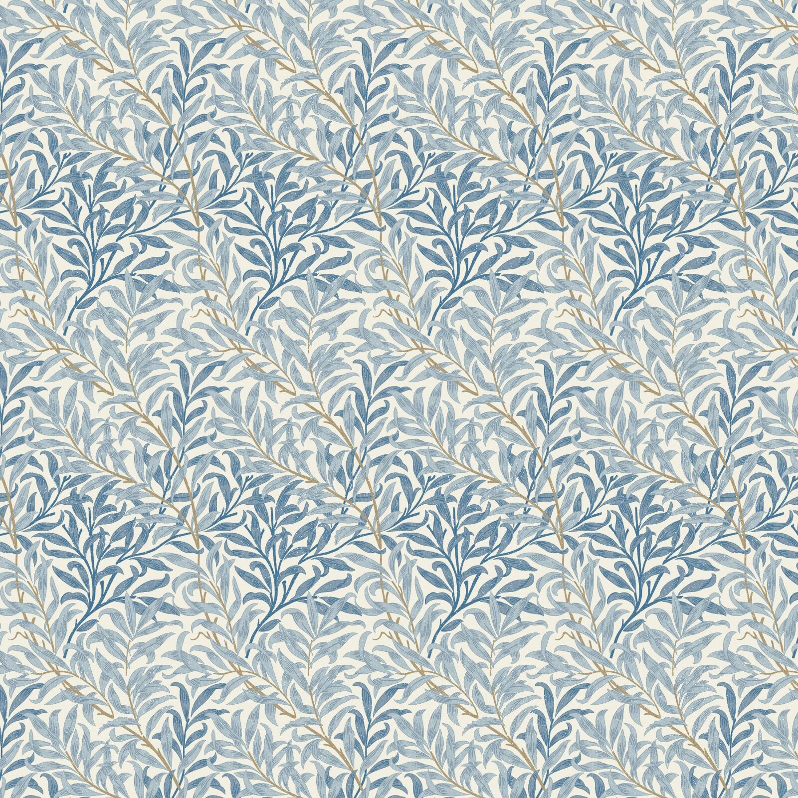 WILLIAM MORRIS WILLOW BOUGH Cotton Furnishing weight Digitally Printed Fabric
