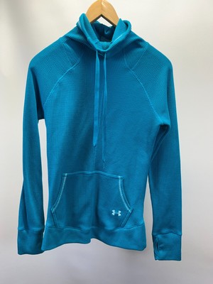 Under Armour Hoodie Women's Sz SM/P Teal Polyester Stretch Under Armour Hoodie Women's Sz SM/P Teal Polyester Stretch