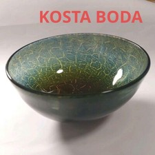 KOSTA BODA Art Bowl Signed by Ulrica Hydman Vallien 13.3cm