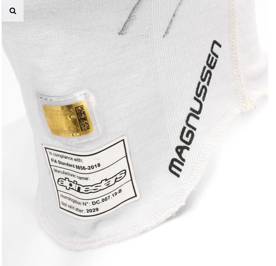 Kevin Magnussen 2022 Signed Race Weekend Used Balaclava Haas F1 (ONE) Team - Image 3 of 4