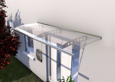 Gutta Pultvordach PT/ET 240 | Edelstahl | Haustürvordach 2400 x 900 mm