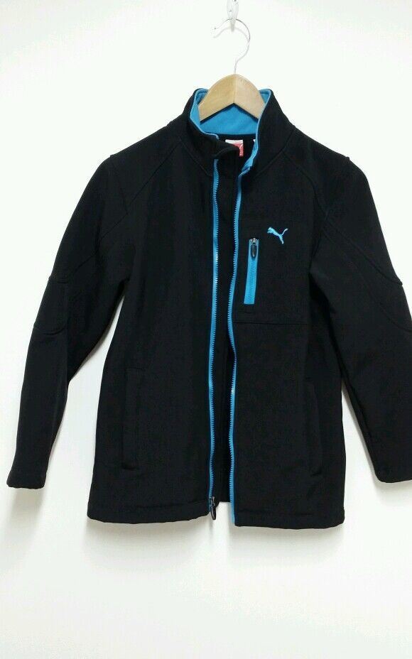 PUMA Boy's Black Front Zip Jacket - Sz M | eBay