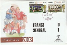 2002 Liberia cover FIFA Word Cup France-Senegal Match