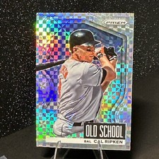 2022 Panini Prizm Old School Power Plaid 18/75 Cal Ripken Jr #OS-5 HOF