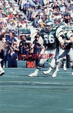 BILL BERGEY - PHILADELPHIA EAGLES - Vintage 35mm Football Slide 3.4aa*