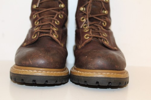 Carolina Logger Boots CA421 6" Soft Toe Brown Leather EH Work Womens US Sz 4 W - Picture 7 of 13