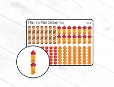 1743~~ Fall Checklists Planner Stickers.
