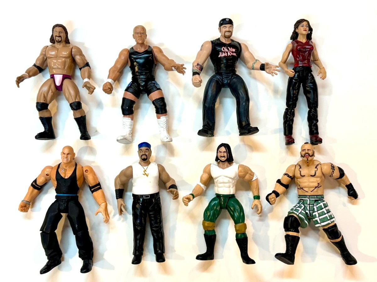 Vintage WWF/WCW Figures/Val Venus/Bob Holly/Road Dogg/McMahon