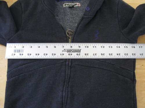 Volcom Juniors Gray Full Zip Hooded Sweatshirt Hoodie Size M - Picture 6 of 6