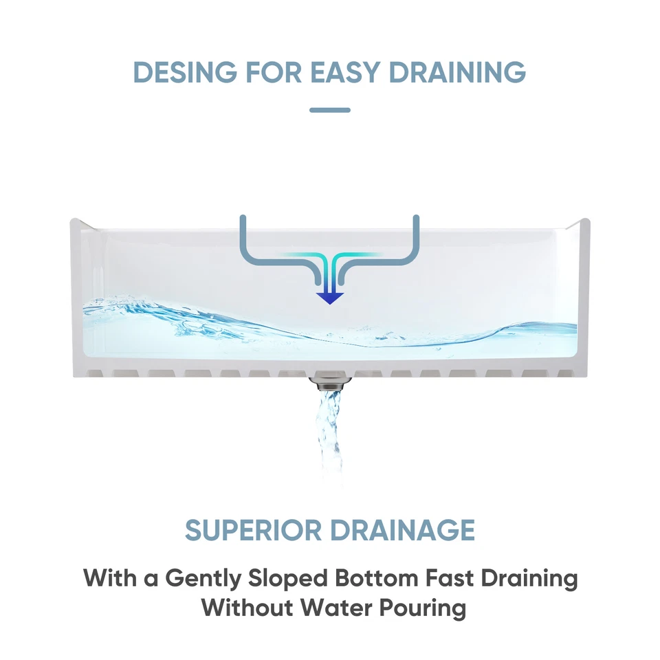 Delantal Fregadero de Granja Montaje Bajo Fregaderos de Cocina Cerámica con Colador 33 30 36 pulgadas Foto 3 de 4