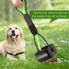 Pets Pooper Scooper For Dogs Cats With Long Handle Foldable Waste Pick