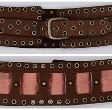 Genuine Bison Leather Western Women's Belt  Size 34 JOED by Urbina