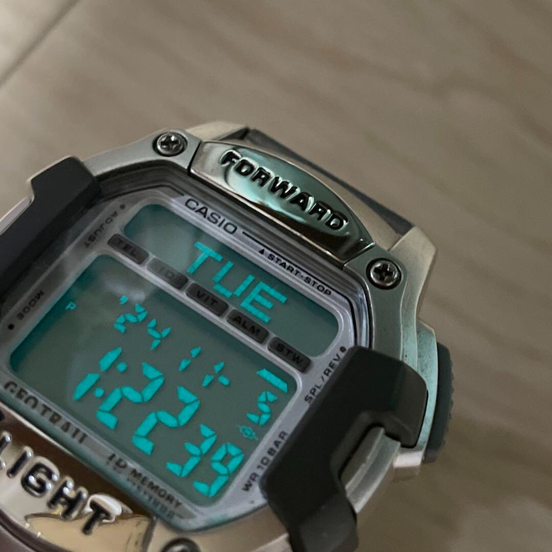 Casio Geotrail Id Memory Silver Digital Watch From Japan BNB Casio Geotrail Id Memory Silver Digital Watch From Japan BNB