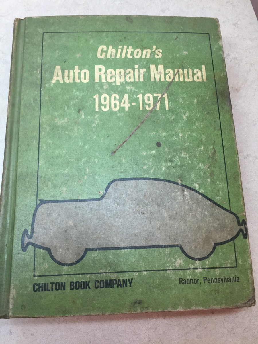Cars W/VW 1964-1971 Shop Service Auto Repair Manual by Chilton;s