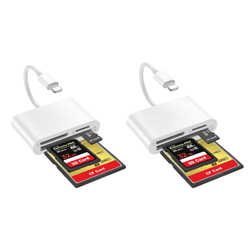 2PACK 3 in 1 SD CF TF Card Reader for iPhone iPad Trail Game Camera Viewer - Picture 1 of 10