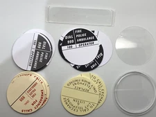 GPO TELEPHONE NUMBER CARD INSERTS & PLASTIC COVERS (ALL MODELS)