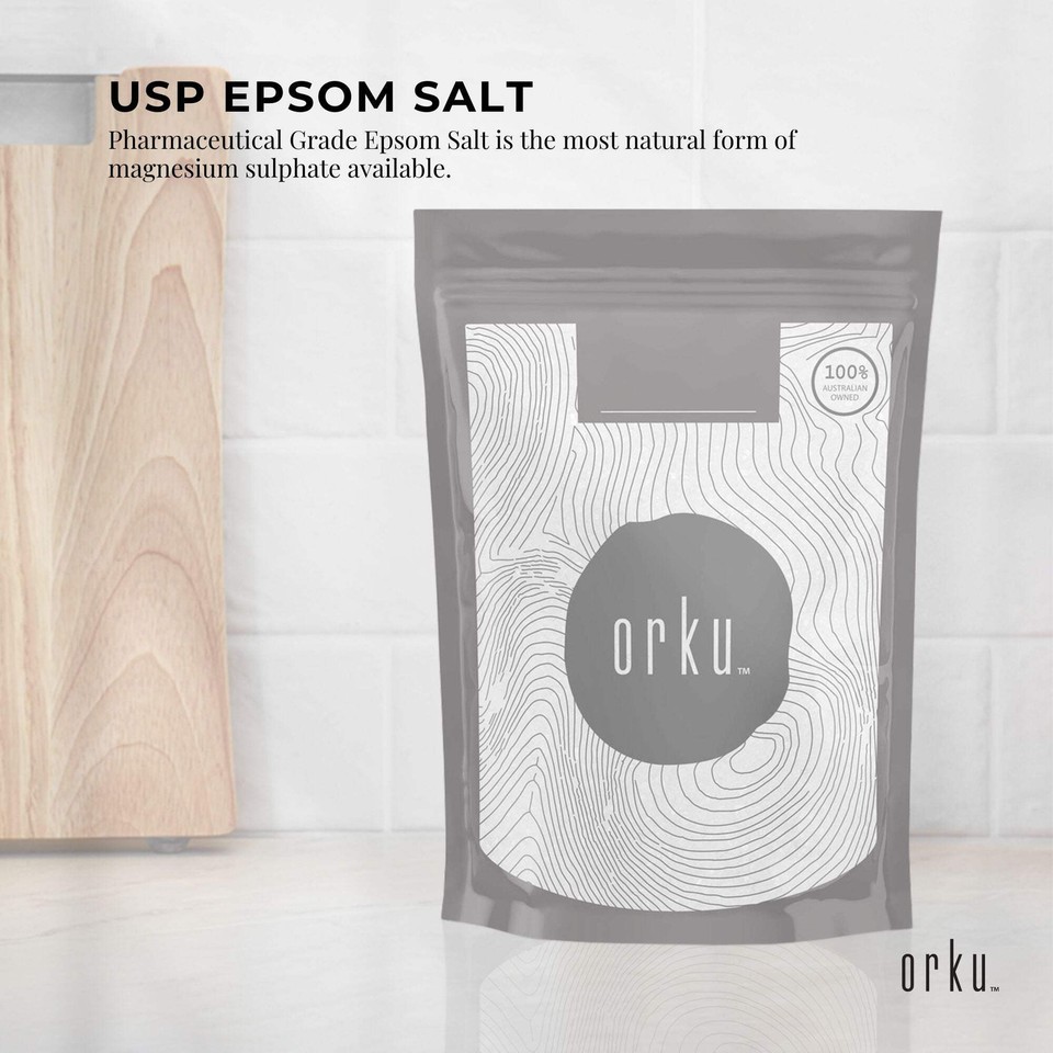 100g USP Epsom Salt Pharmaceutical Grade Magnesium Sulfate Body Bath