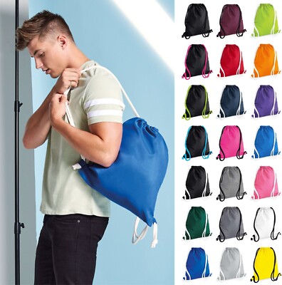 BagBase Icon Gymsac / Plain P.E. Tasche / Turnbeutel wasserabweisend, 15 Farben