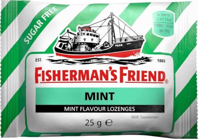 Fisherman's Friend Minze zuckerfreie Lutschtabletten 25g - 6er Pack WELTWEITER VERSAND