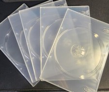 Clear Transparent 7mm Slim Single CD DVD Movie Case