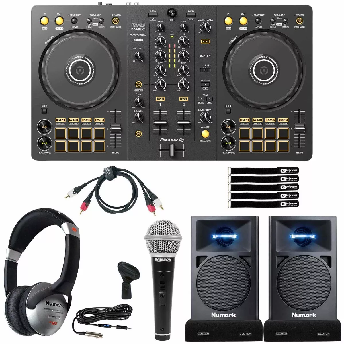 Pioneer DDJ-FLX4 2-Channel Serato Lite Rekordbox DJ Controller w