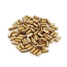 100Pcs Brass M3 x 10mm Hexagonal Female Nut PCB Board Standoff Spacer