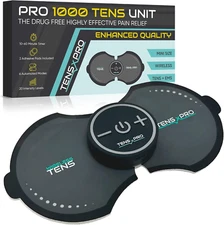 Pro 1000 Wireless Tens Unit for Pain Relief - Mini Tens Massager Portable Electr