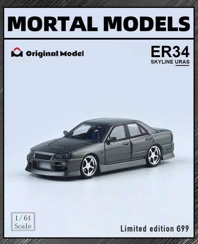 1/64 Mortal&OM Nissan ER34 uras SKYLINE Juguetes Diecast Modelo de Coche Regalos Limitados 699 - Imagen 19 de 21