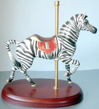 Lenox Smithsonian Carousel Zebra Horse Sculpture 9" Antique Replica Limited NEW