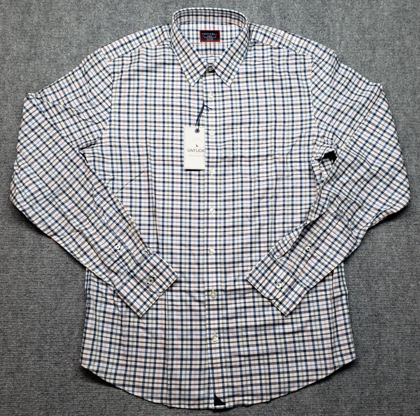 UNTUCKit Seyval WF Shirt Mens LT Slim Button Up Multicolor Check Long Sleeve New
Opens in a new wind