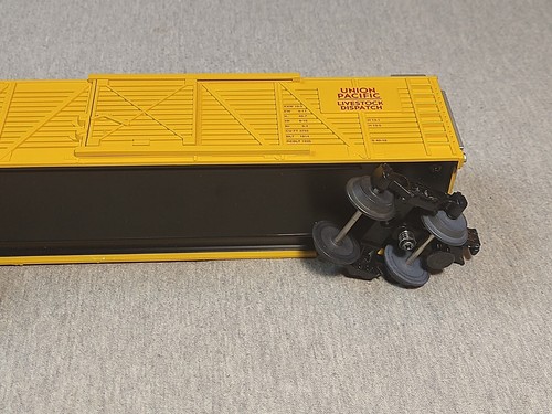 MTH Railking O/O27 48216 Union Pacific Stock Car RK-7107L en caja ~ TS - Imagen 10 de 12
