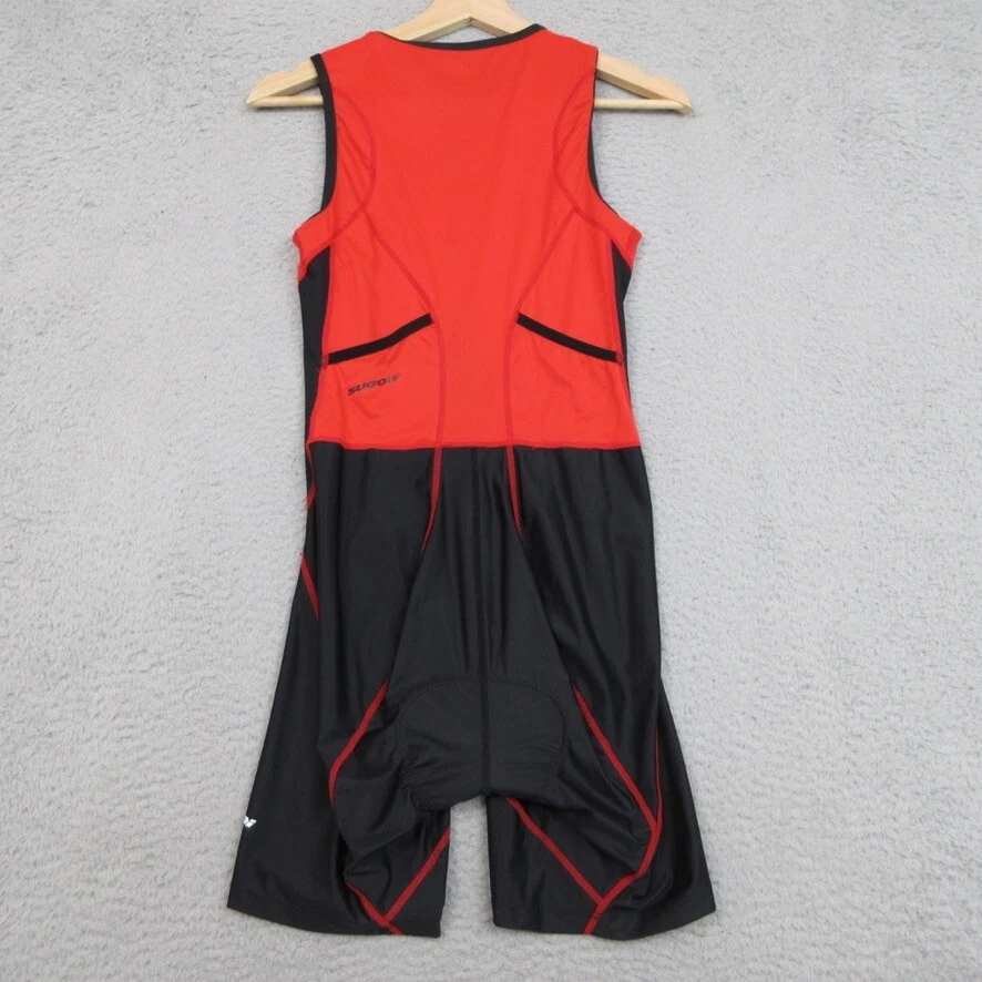 Traje de Tritraje de Ciclismo Triatlón Sugoi para Mujer M Rojo/Negro Aero-Fit Rendimiento Listo para Carrera Foto 2 de 4