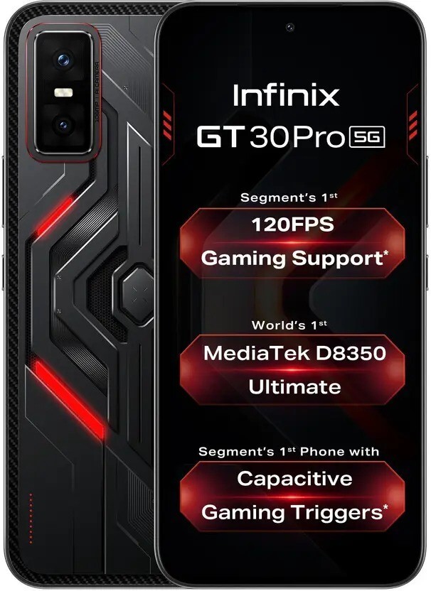 中古AndroidスマートフォンシルバGT30 Pro 8GB/256GB Infinix GT 30 Pro 5G+ Blade White 256 GB 12 GB RAM Global Version