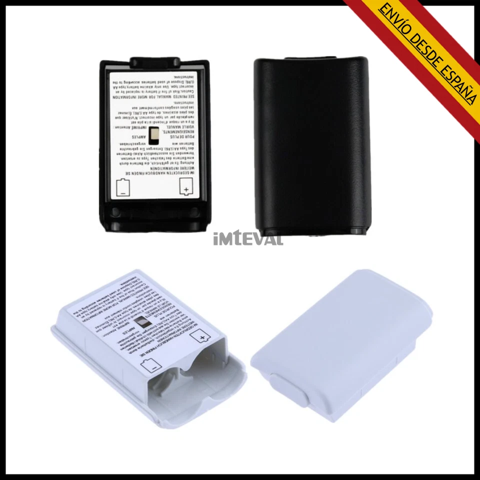 TAPA DE LA BATERIA PARA MICROSOFT XBOX 360 X-BOX PILAS CUBIERTA TRASERA MANDO