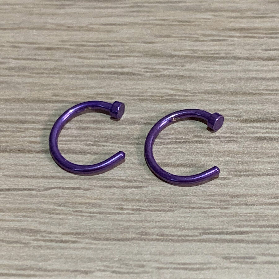 Set 6 Piercing Finti Magnetici – Anelli Per Naso, Labbro, Septum E Orecchio, Senza Foro, Argento, Unisex