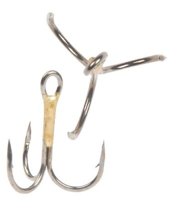 EXCALIBUR Tx3 ROTATING TREBLE HOOKS BRONZE REPLACEMENT HOOKS (12ct