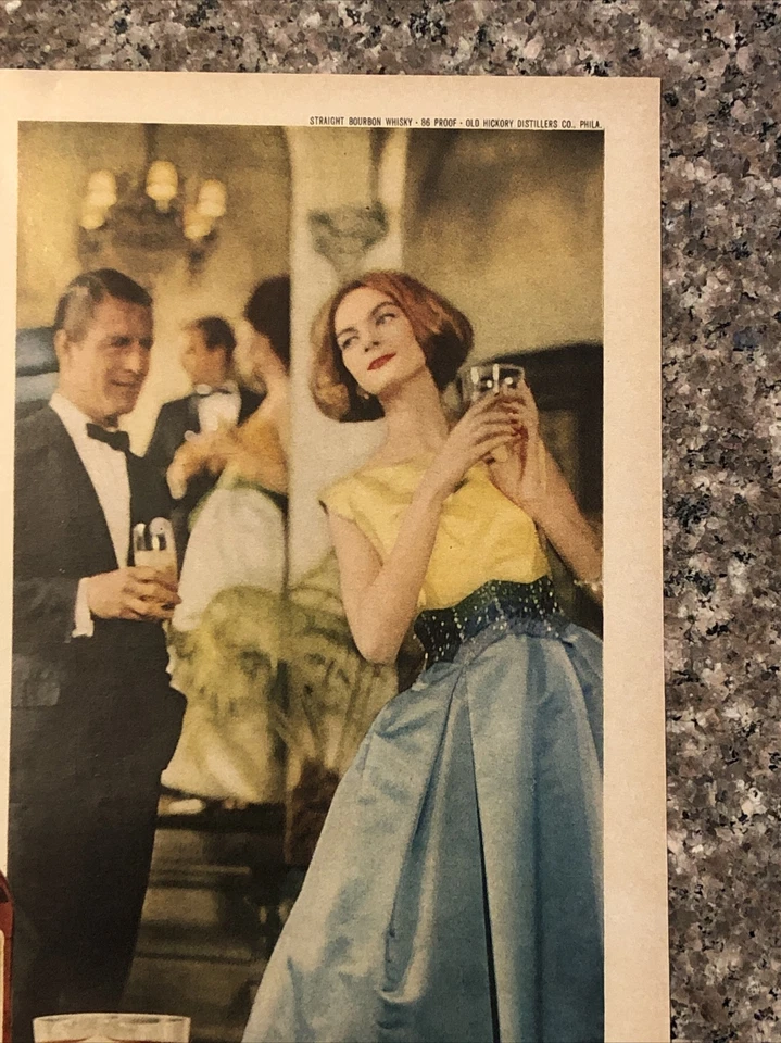 1962 Old Hickory Bourbon PRINT AD All Nicest People Drink Old Hickory VTG 1960s - Image 3 of 4