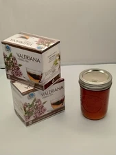 2 CAJAS DE TE DE VALERIANA 50 SOBRES MAS UN CUARTO DE MIEL DE ABEJA