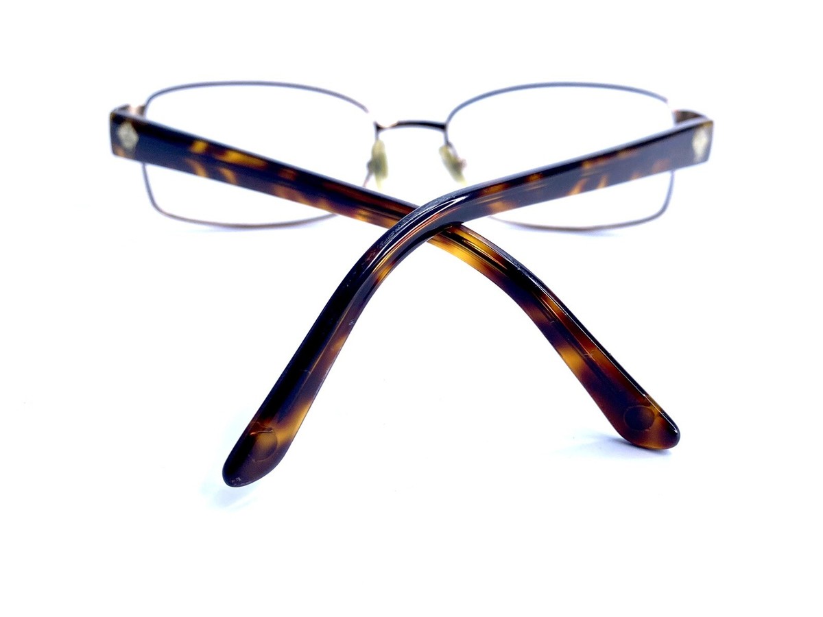 Versace Brown Metal Rectangular Eyeglasses Italy Mod.1177  display picture 2