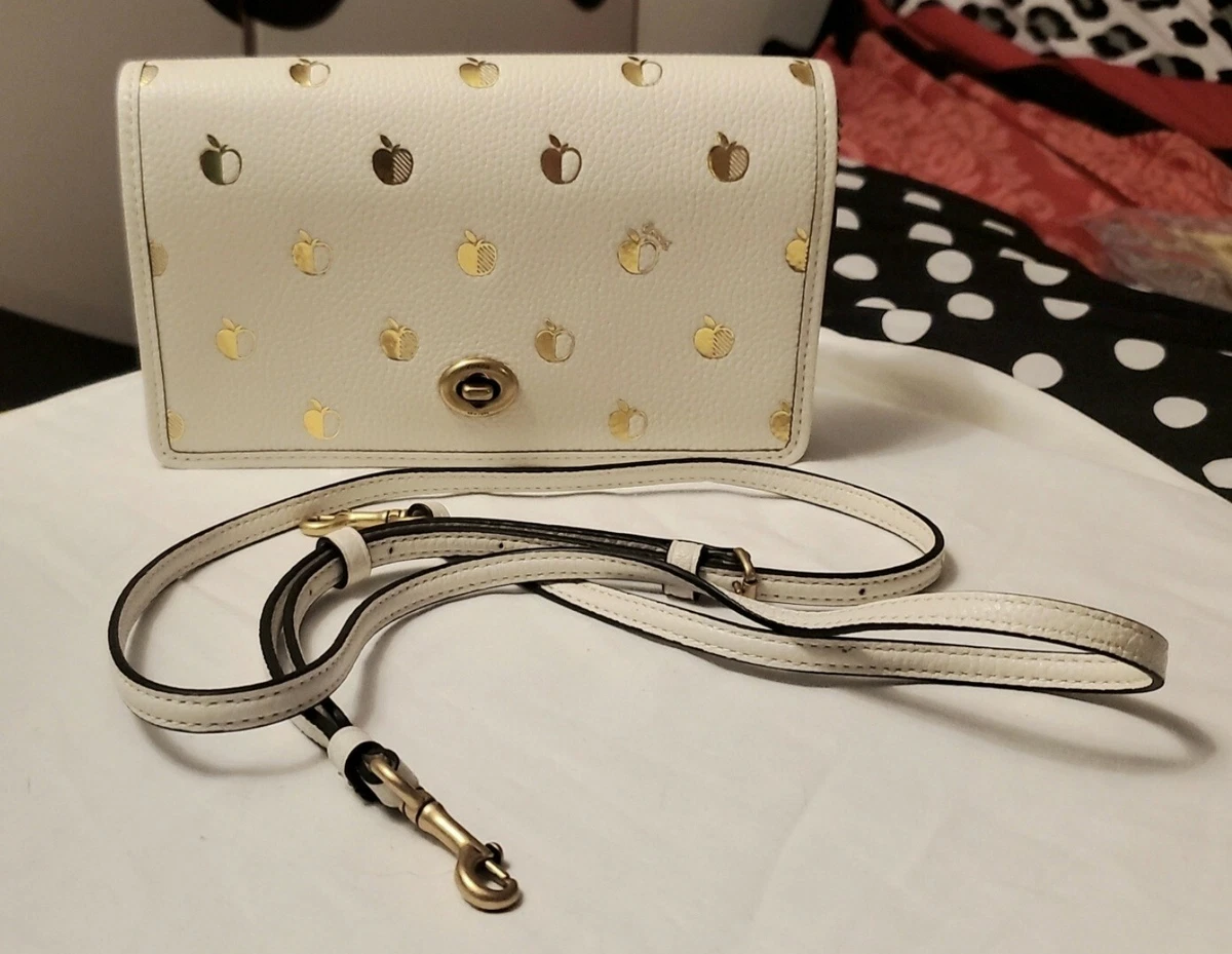 Coach Hayden Foldover Crossbody Clutch With Apple Print eBay