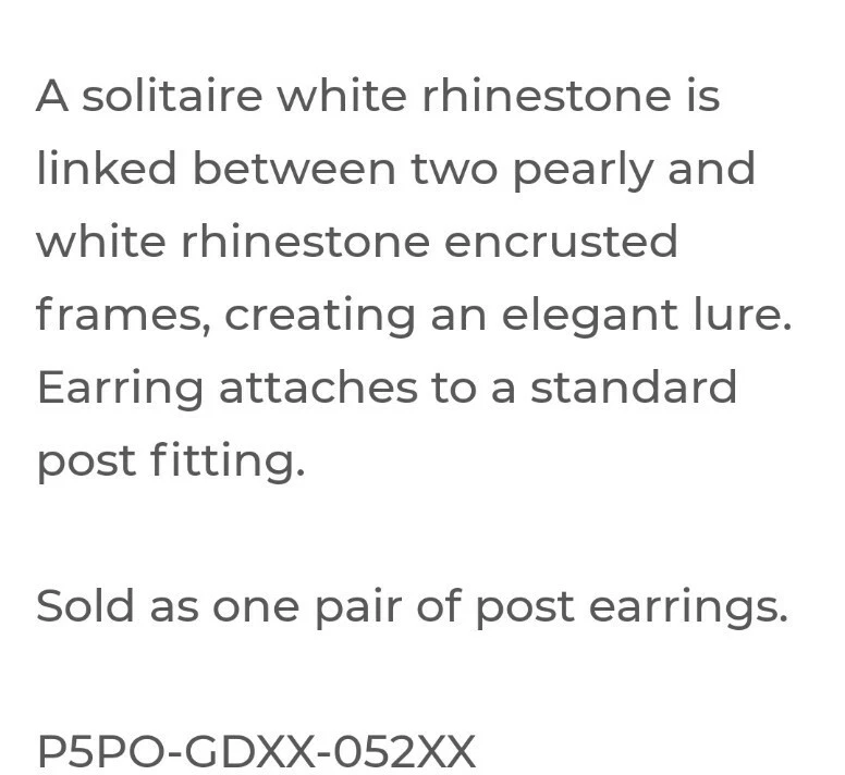 Paparazzi 珠宝耳环 ALL GLOWING 白色珍珠 全新 — 第 3/3 张图片