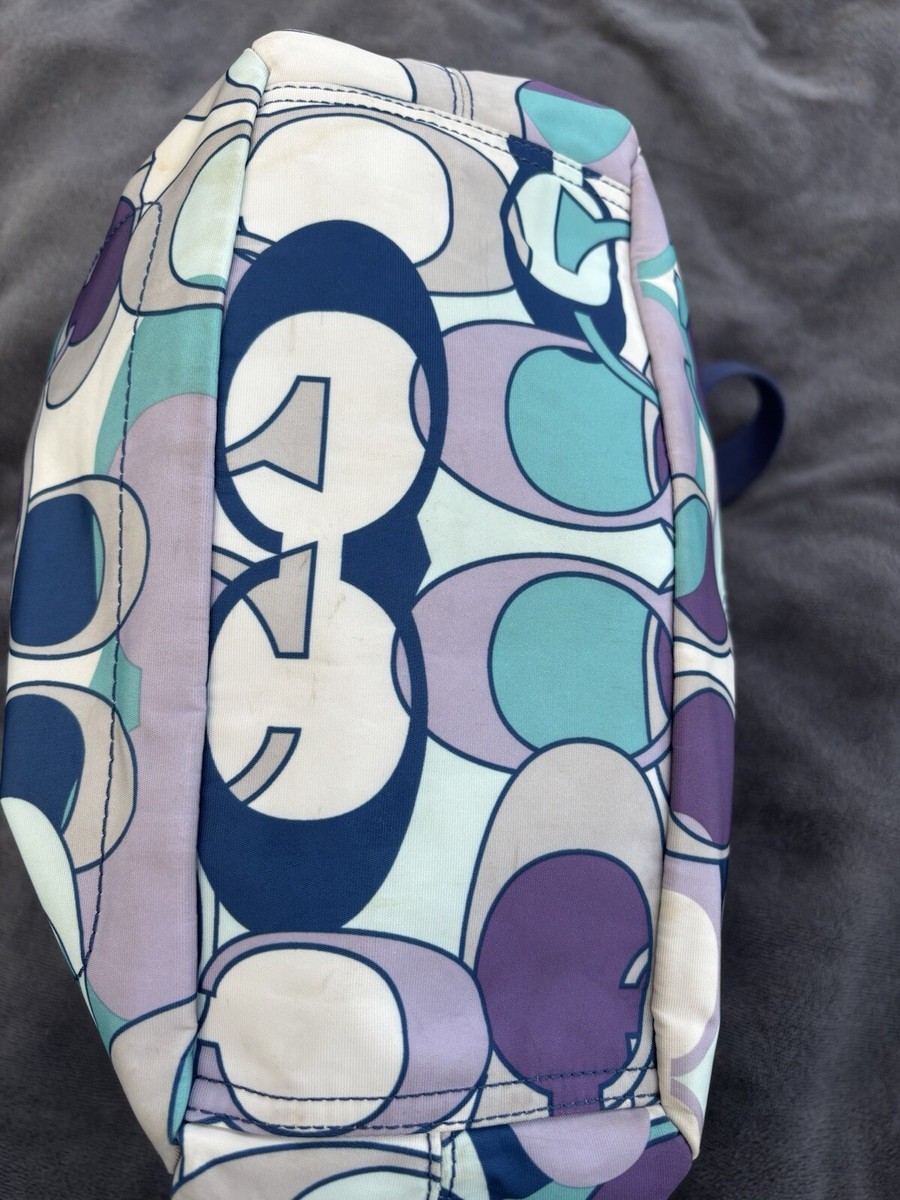 Authentic Coach Backpack Purse Kyra Scarf Print 12h x 12L x  display picture 3