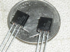 2 NOS FAIRCHILD 2N4124 2N4124BU 25V 200MA NPN TO92 TO-92 SM SIGNAL USA SHIPS NOW