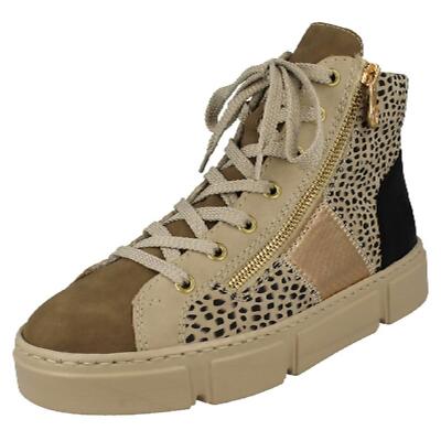 Ladies Rieker N5931 Platform Sole Ankle Boots