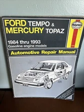 Haynes Automotive Repair Manual Book 36078 1984-1993 Ford Tempo Mercury Topaz