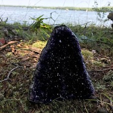 Amethyst Druze Crystal Cluster With Cut Base ~ VERY LARGE Size Specimen ~ 1.5 LB