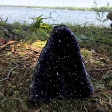 Amethyst Druze Crystal Cluster With Cut Base ~ VERY LARGE Size Specimen ~ 1.5 LB