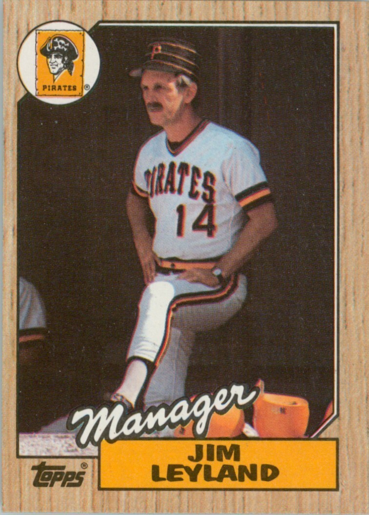 タレントカード LNGSHOT Jim Leyland 1987 Topps #93 Pittsburgh Pirates MLB HOF Manager