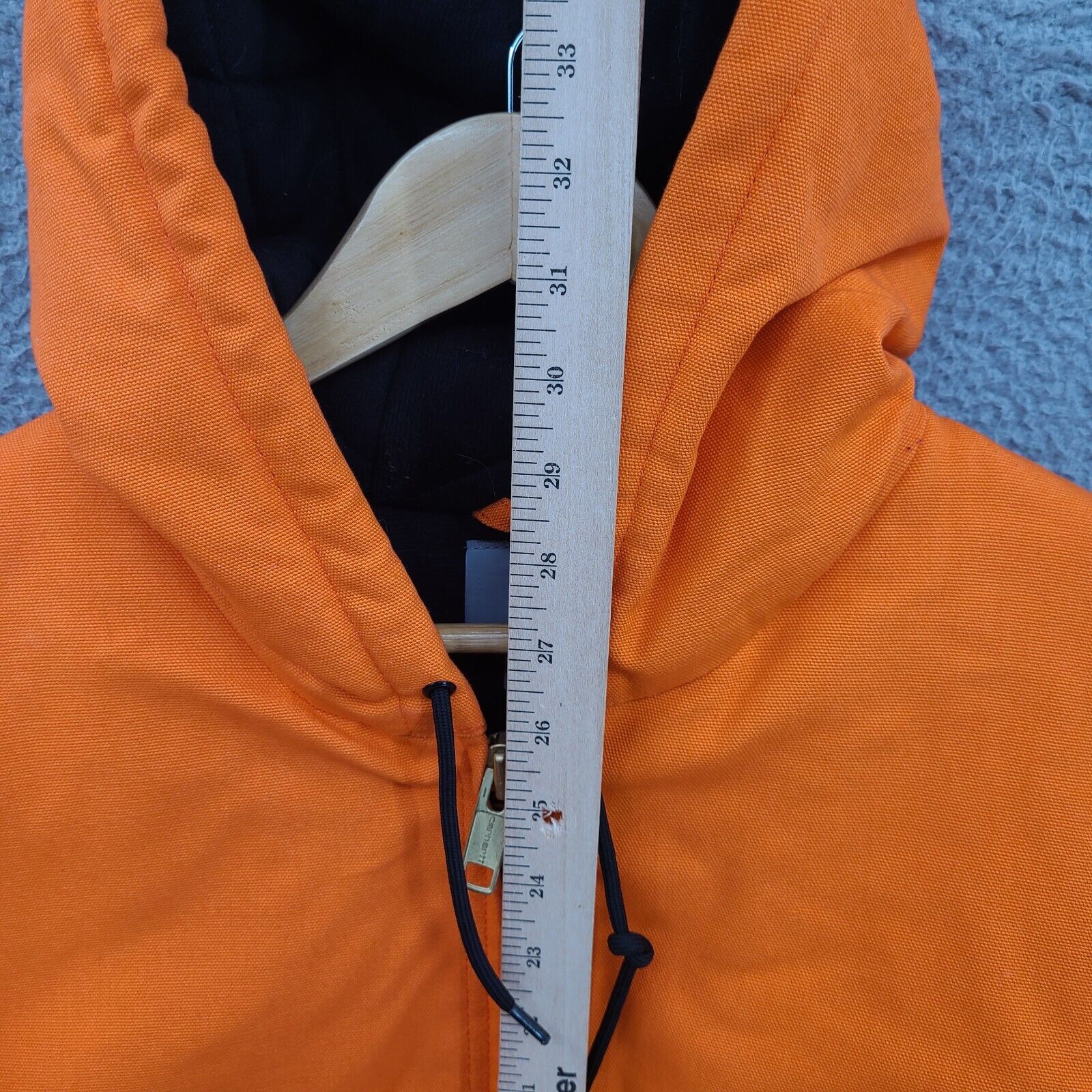 Carhartt Jacket Mens XL Blaze Orange Active Hooded Full Zip High ...