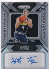 Panini 2023-24 Prizm NBA Basketball No SS-HT Hunter Tyson Silver Rookie Auto